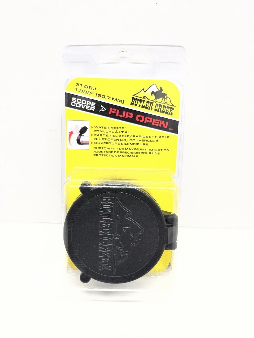 Butler Creek 31 OBJ Flip Open Scope Cover - 1.998" (50.7mm)-30310